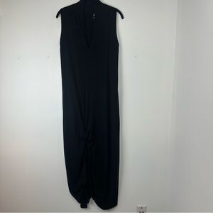 M x Matthildur Women’s Dress Size Small Black Maxi Sleeveless Lagenlook Boho